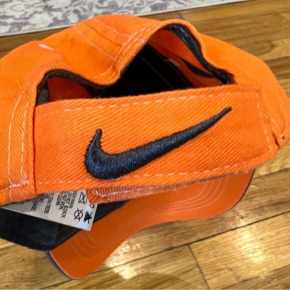 Nike Youth Child 5-9 years old Grey and Orange Ball Cap Hat Adjustable - Picture 7 of 8